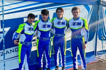 Debut del hijo del gobernador Frigerio en el karting europeo