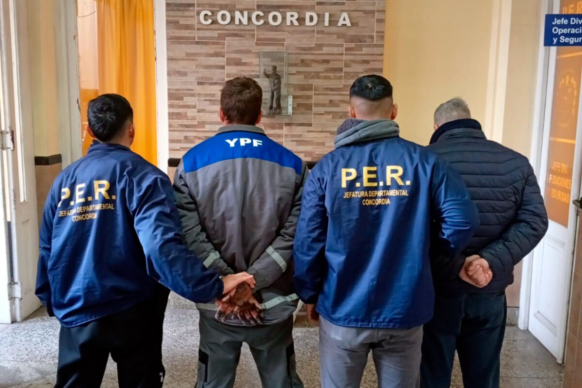 Detenidos un agente de Tránsito y su cómplice por su colaboración con Los Chacales de la Ruta en un robo en Concordia