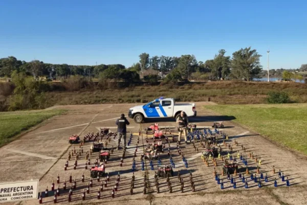 Concordia: incautan bebidas alcohólicas destinadas a ser ingresadas ilegalmente en Uruguay