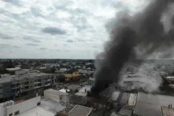 Incendio voraz en el centro de Chajarí provocado por una chispa