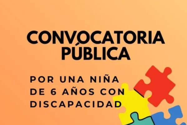 Urgente: familia adoptiva necesaria para niña de seis años con necesidades especiales de cuidado