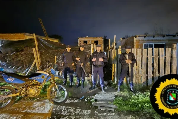 Cuatro detenidos y el secuestro de estupefacientes, dinero y armas en dos allanamientos