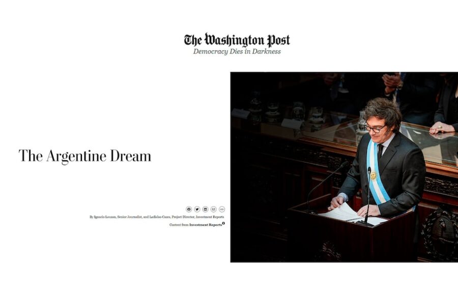 Empresas argentinas promocionan el modelo de Milei en The Washington Post, según informe sobre la actualidad económica