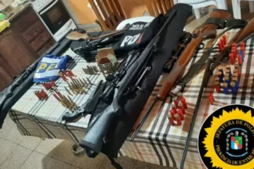 Descubren un arsenal en un camping cerca de La Paz tras un operativo de seguridad.