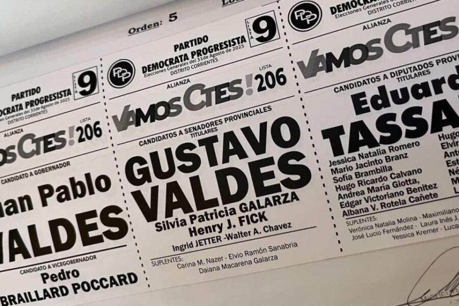 Correcciones necesarias en boletas de partidos políticos para las Elecciones en Corrientes