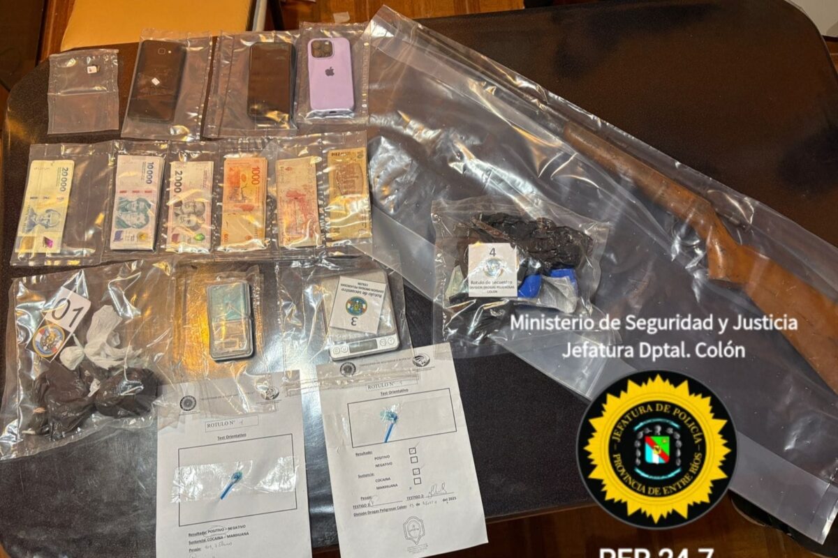 Detenido y cinco identificados en el robo a productor agropecuario de Villa Elisa, con múltiples elementos secuestrados