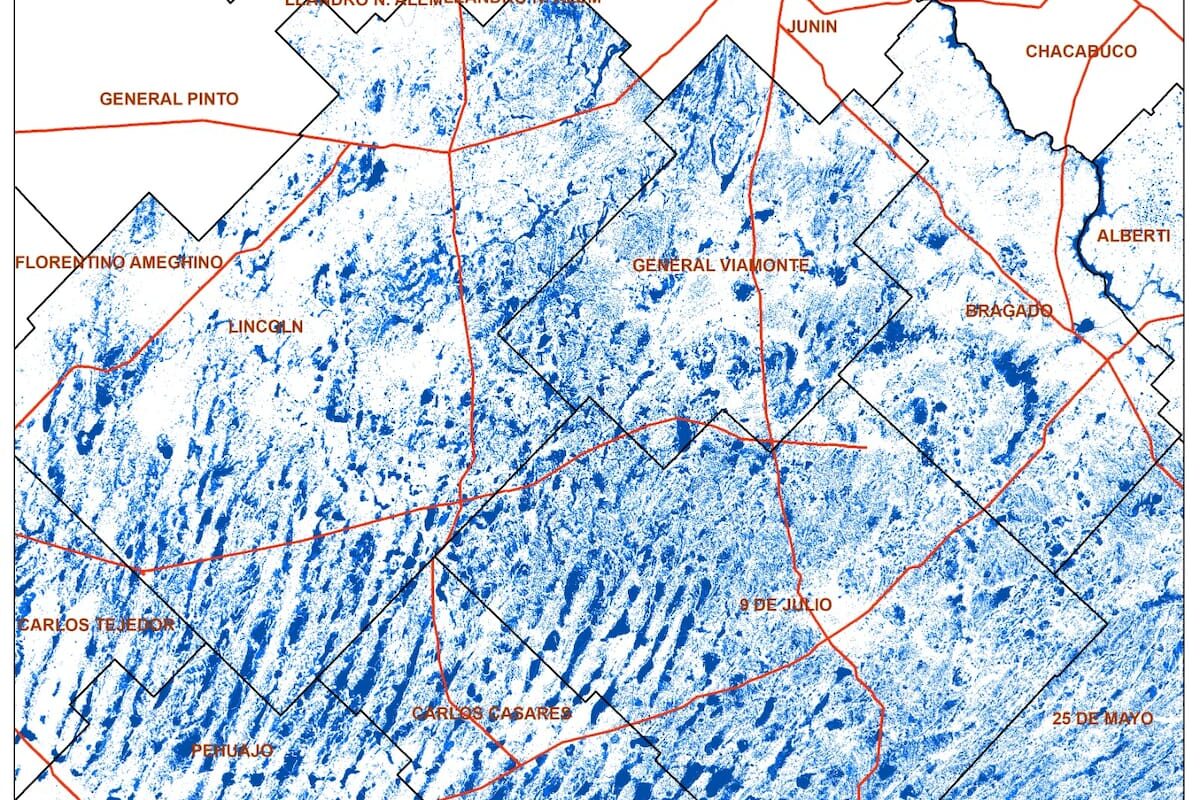 Descubren más de un millón de hectáreas inundadas en Buenos Aires, un problema ambiental preocupante