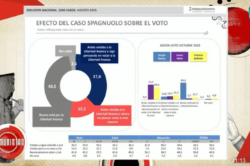 Impacto de las presuntas coimas en ANDIS sobre la intención de voto: análisis de las consecuencias políticas.