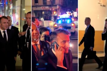 Macron culpa a Trump del caos en Nueva York mientras realiza un insólito llamado desde la calle