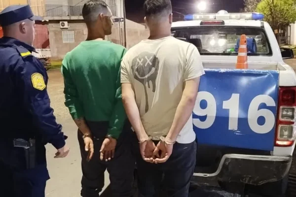 Detención de dos personas por denuncias de disparos en el Barrio Paraná XVI