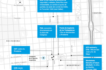 Contra los vetos de Milei. Marcha universitaria: el mapa de todos los cortes de tránsito y puntos de concentración