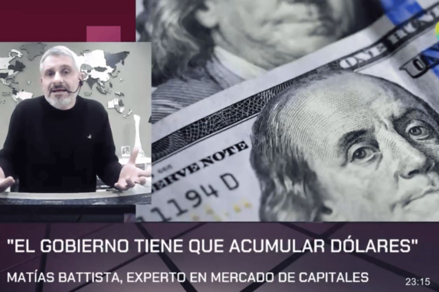 Matías Battista advierte: vender los dólares del FMI significaría el fin de la economía argentina.