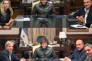 Milei recrea su “mesa política” y desata memes, con la palabra “maniquí” convirtiéndose en tendencia en redes sociales