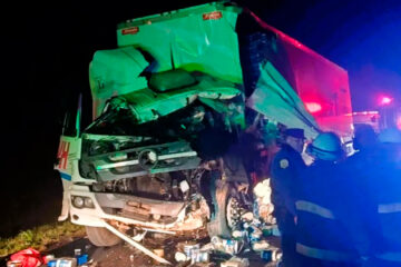 Trágico accidente entre camiones en RN14, un muerto de Buenos Aires en Entre Ríos