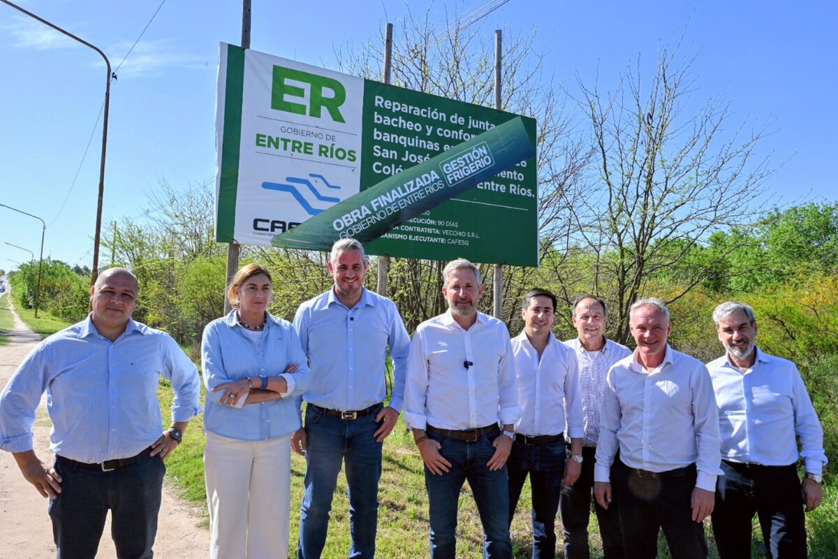 Frigerio recorrió localidades con anuncios de obras viales, mejoras en salud y apoyo a la producción