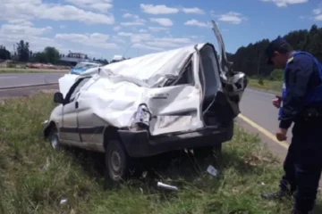 Internan a mujer tras violento siniestro en la ruta 14 en Colonia Yerúa, Concordia