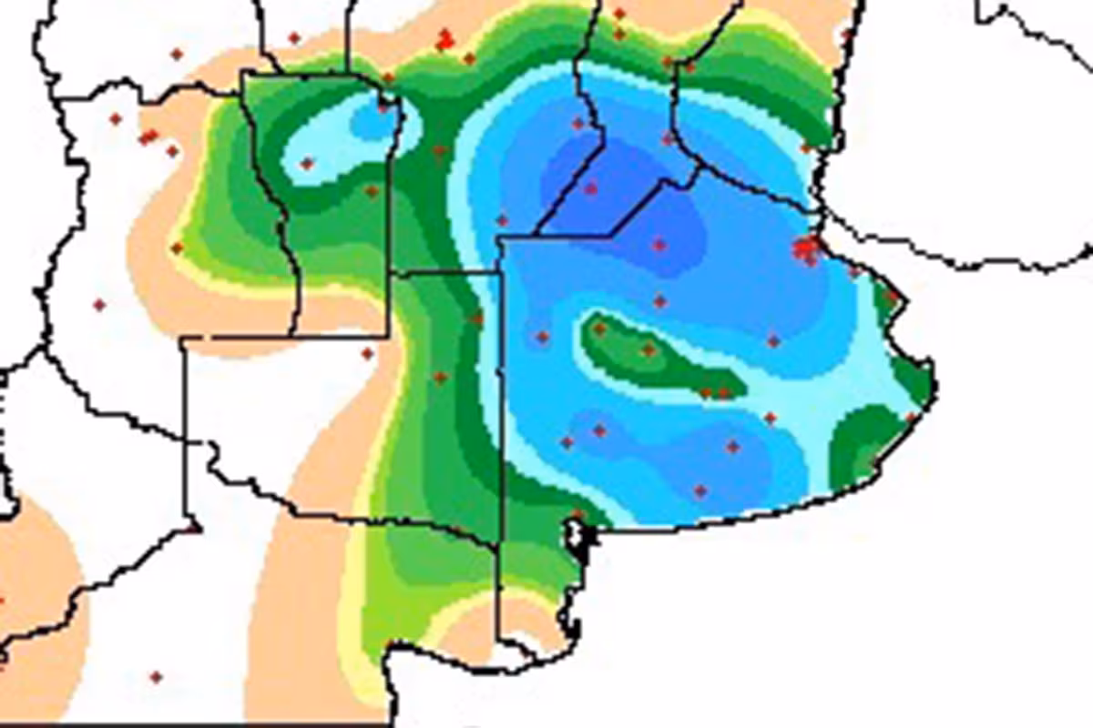 Las lluvias impulsan al trigo y aceleran la siembra de soja, aunque un frente frío podría generar problemas