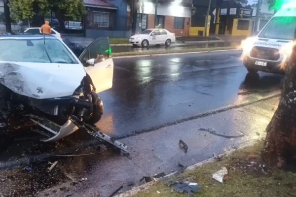 Concordia: murió un conductor de 68 años al chocar su Peugeot 208 contra una palmera
