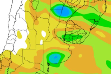 Se vienen días con lluvias desparejas, calor y un frente frío con riesgo de heladas