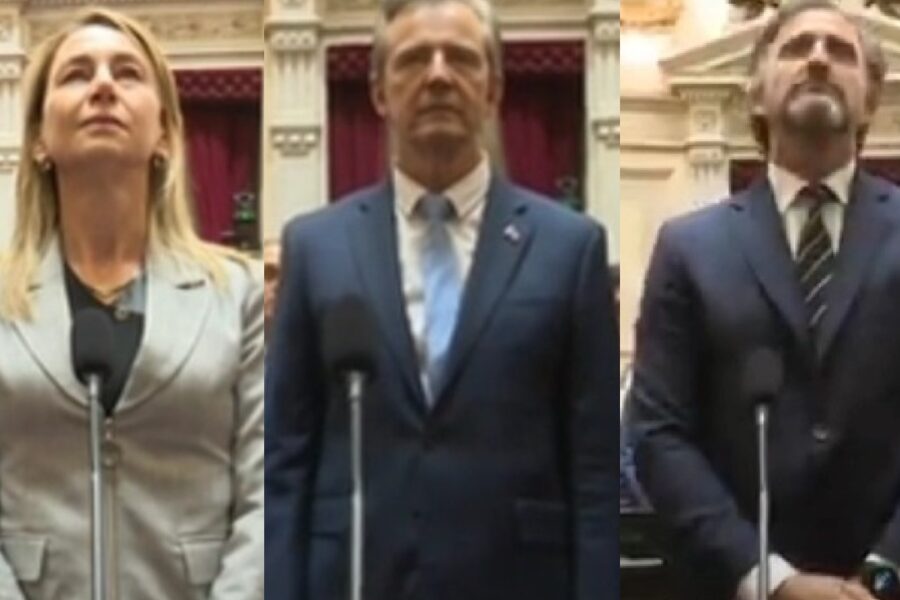Los juramentos de los nuevos senadores nacionales entrerrianos