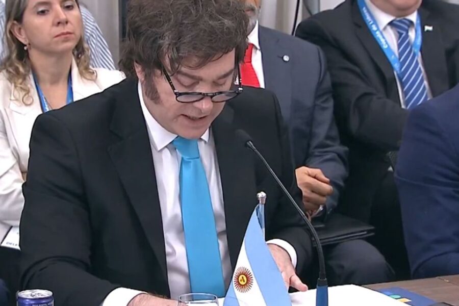 Javier Milei criticó con dureza al Mercosur y tildó a Maduro de ‘narcoterrorista’