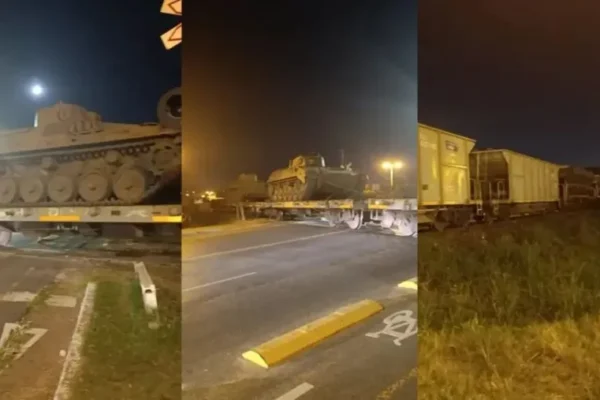 Descarriló en Concordia un tren con tanques del Ejército: estruendo, corte de la avenida y vagones custodiados