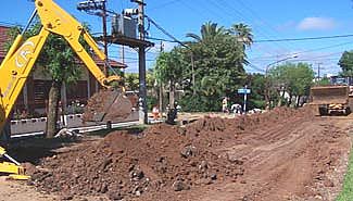 Obras de asfaltado en San José