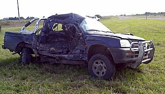 Un camión brasileño arrolló una 4×4