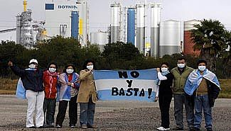 Gualeguaychú protestó en paz: las críticas fueron para los dos presidentes