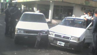 Violento accidente en el microcentro de Paraná