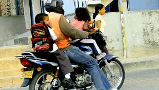 Crece el número de niños accidentados en motos