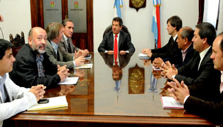 El gobernador recibió a cinco intendentes del departamento Concordia