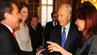 Legado cultural judío y manejo del agua los temas entre Peres y Urribarri