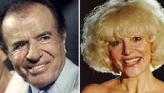 A los 79 años Menem volvió a ponerse de novio