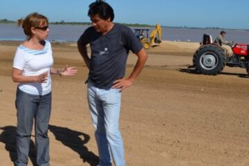 Paraná: la intendenta recorrió las obras en el Thompson