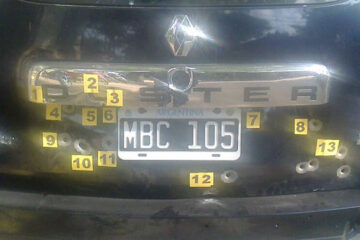 Villa Elisa: balearon un auto de la Afip y el presunto autor quedó libre