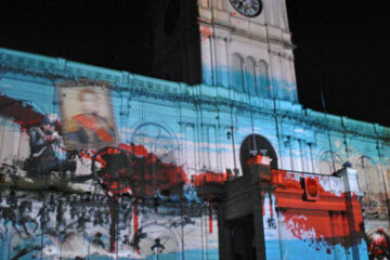 Bicentenario: el mapping sobre la Casa Gris atrajo todas las miradas