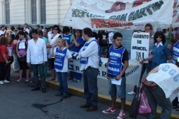 CTA y Agmer Paraná se movilizaron por mejoras laborales