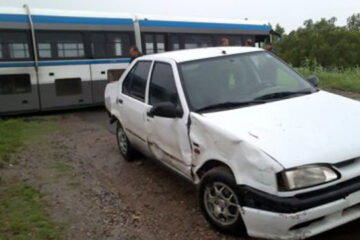 Chocó un tren en Paraná