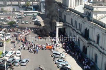 Hubo cortes, una marcha y anuncio de nuevas protestas
