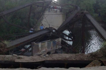 Concepción del Uruguay: cayó un puente y murió una mujer