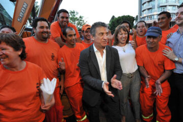 Blanca Osuna presentó nueva maquinaria con Urribarri