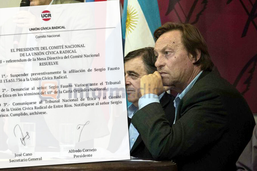 Papelones en la UCR local por la desafiliación de Varisco