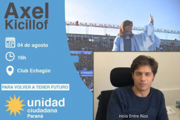 Kicillof oficializó en las redes su llegada a Paraná