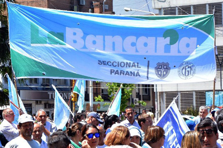 Bancarios entrerrianos se sumaron al paro nacional