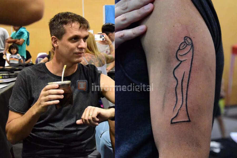 Cresto se tatuó contra el aborto y la grieta