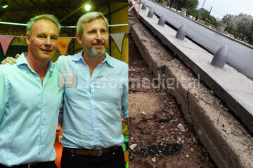 Lo habilitaron para la visita de Frigerio y no aguantó la primera lluvia