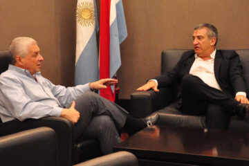 Urribarri y Lauritto analizaron el presupuesto de Bordet