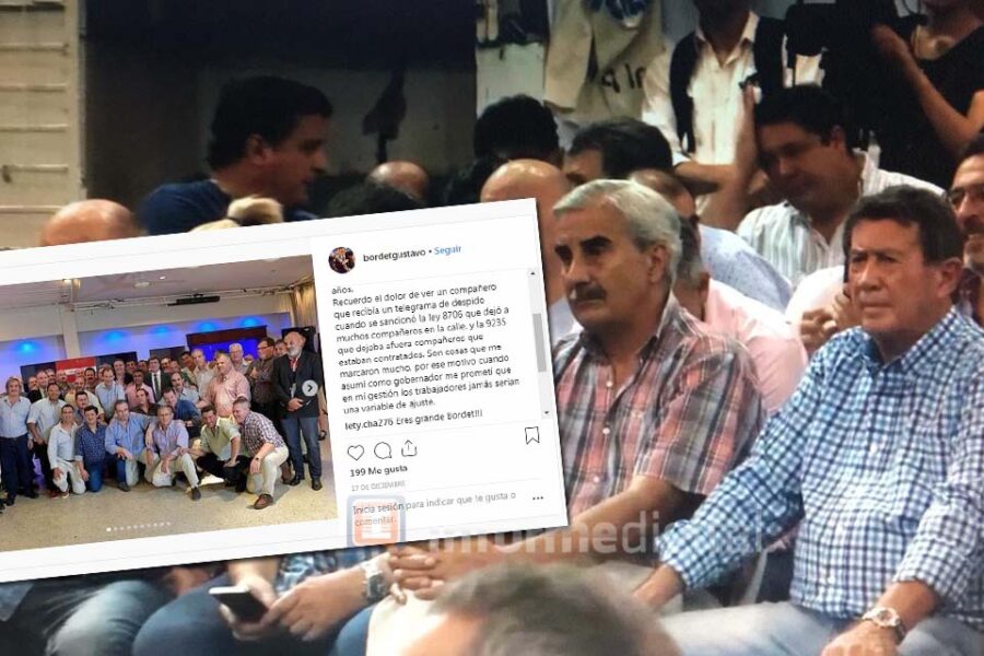 Moine estuvo en el acto de Bordet pero igual recibió críticas del mandatario