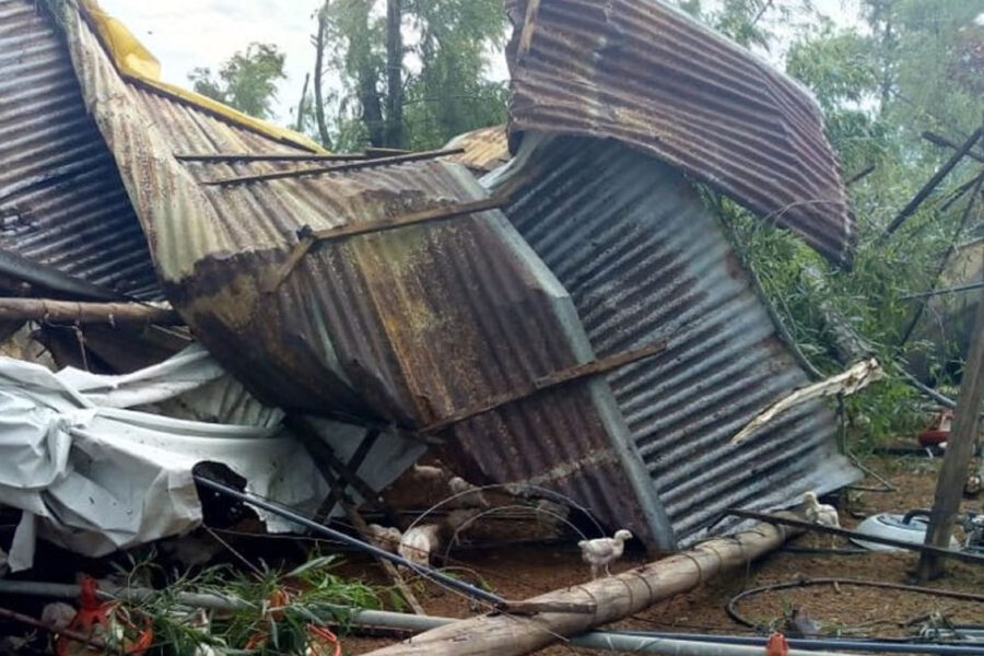 Asisten ciudades entrerrianas afectadas por la tormenta